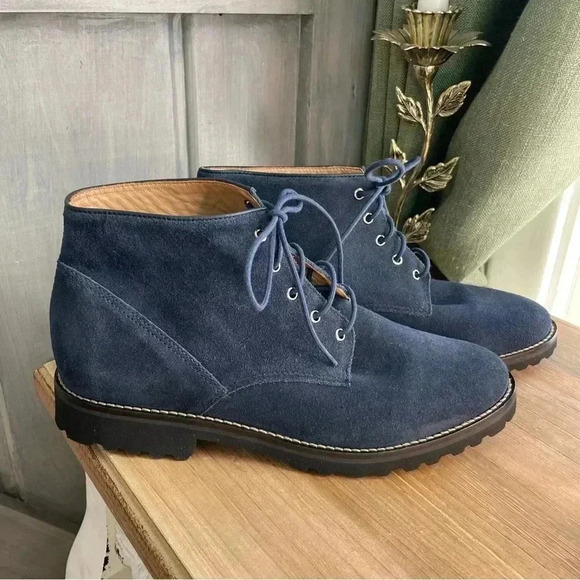 Women’s Leather Navy Bootie‎ - Picture 6 of 7